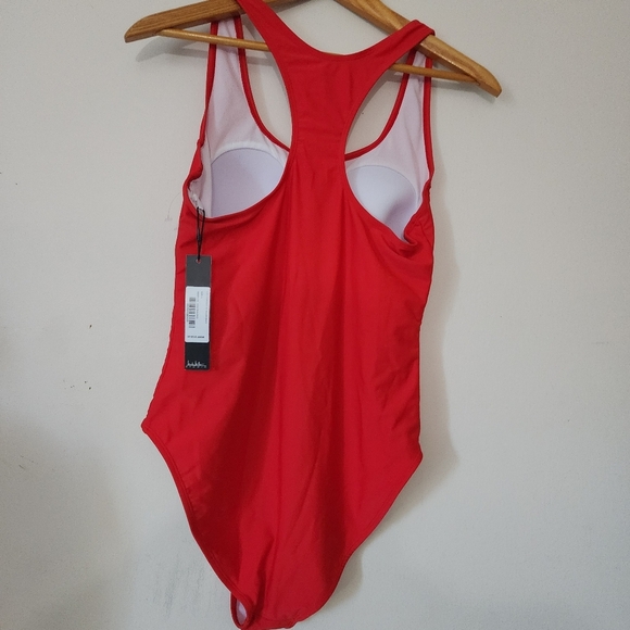 Nicole Miller Red Swimsuit size Large - Picture 3 of 7